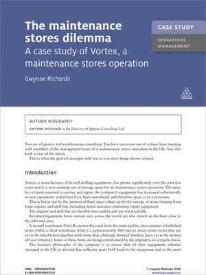 cover image of The Maintenance Stores Dilemma